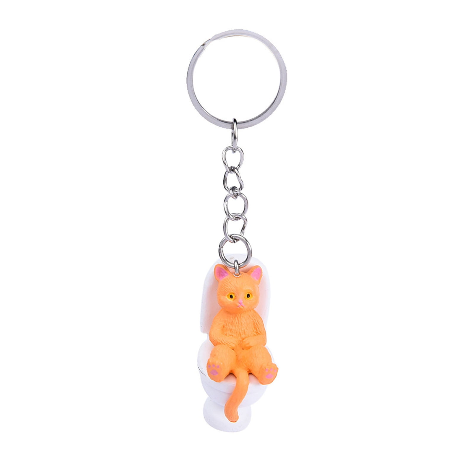 Happy Orange Felt Keychain Kawaii Keychains Backpack Accessory Keychai –  homemadeheartfelt