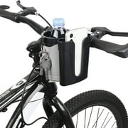 Twinkseal Bicycle Drink Holder Bicycle Cup Holder with Phone Mount Universal Non-slip Drink Holder for Bikes Scooters More 3-in-1 Design Holds Water Bottles