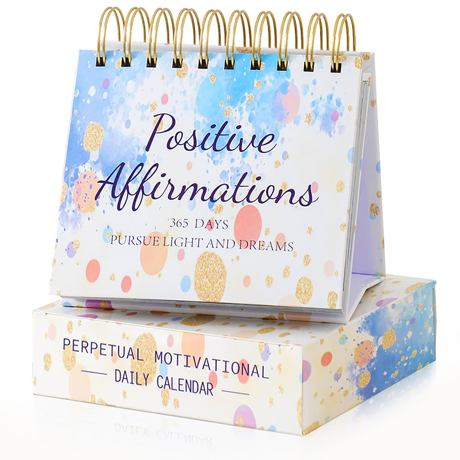 Twinkseal Calendar Inspirational Daily Calendar with Vibrant Color English  Letters 365 Day Desk Decor Office Accessories Positive Affirmations  Calendar 