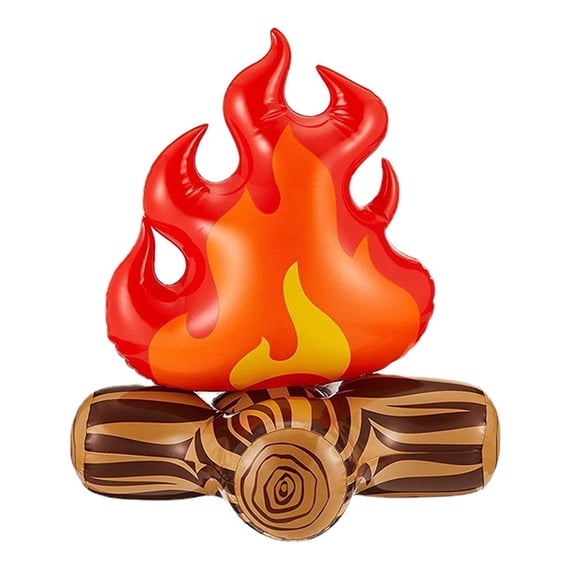Twinkseal Campfire Party Scene Decoration Inflatable Campfire Props Firewood Toys Realistic Looking Waterproof Fake Flame Compact Inflatable Bonfire Decor