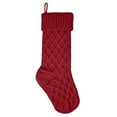 thumbnail image 1 of Twinkseal  Christmas Stockings, 18 Inches Large Size Christmas Stockings Cable Knitted Stocking Gifts, 1 of 5