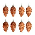 thumbnail image 1 of Twinkseal Christmas Tree Pendant Sparkling Pine Cone Pendant Set 8pcs Shatterproof Christmas Tree Ornaments Photo Props, 1 of 8