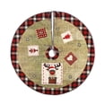 thumbnail image 1 of Twinkseal Christmas Tree Skirt Lace-up Design Snowflake Christmas Tree Skirt Easy to Install Exquisite Design Xmas Tree Skirt for Festive Decorations Tree Skirt, 1 of 8