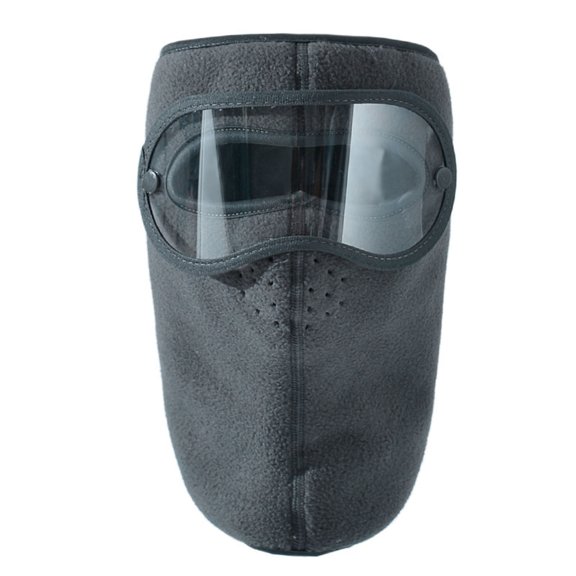 Twinkseal Fleece Windproof Masque Winter Fleece Masque with Detachable Anti-fog Goggle Windproof Dustproof Half Balaclava for Outdoor Riding Windproof Masque
