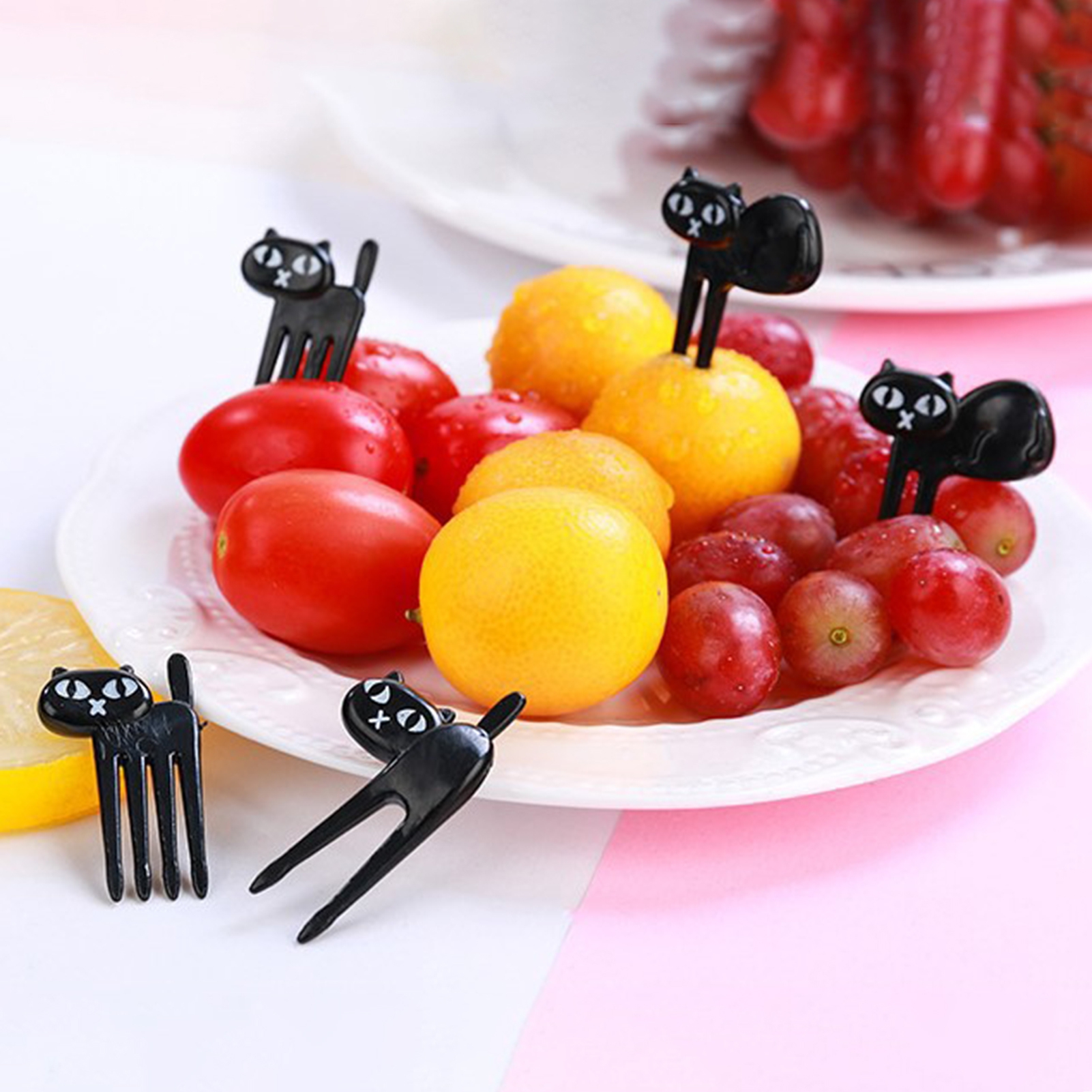 Twinkseal Food Grade Fruit Fork Cartoon Fruit Fork Set Food Grade