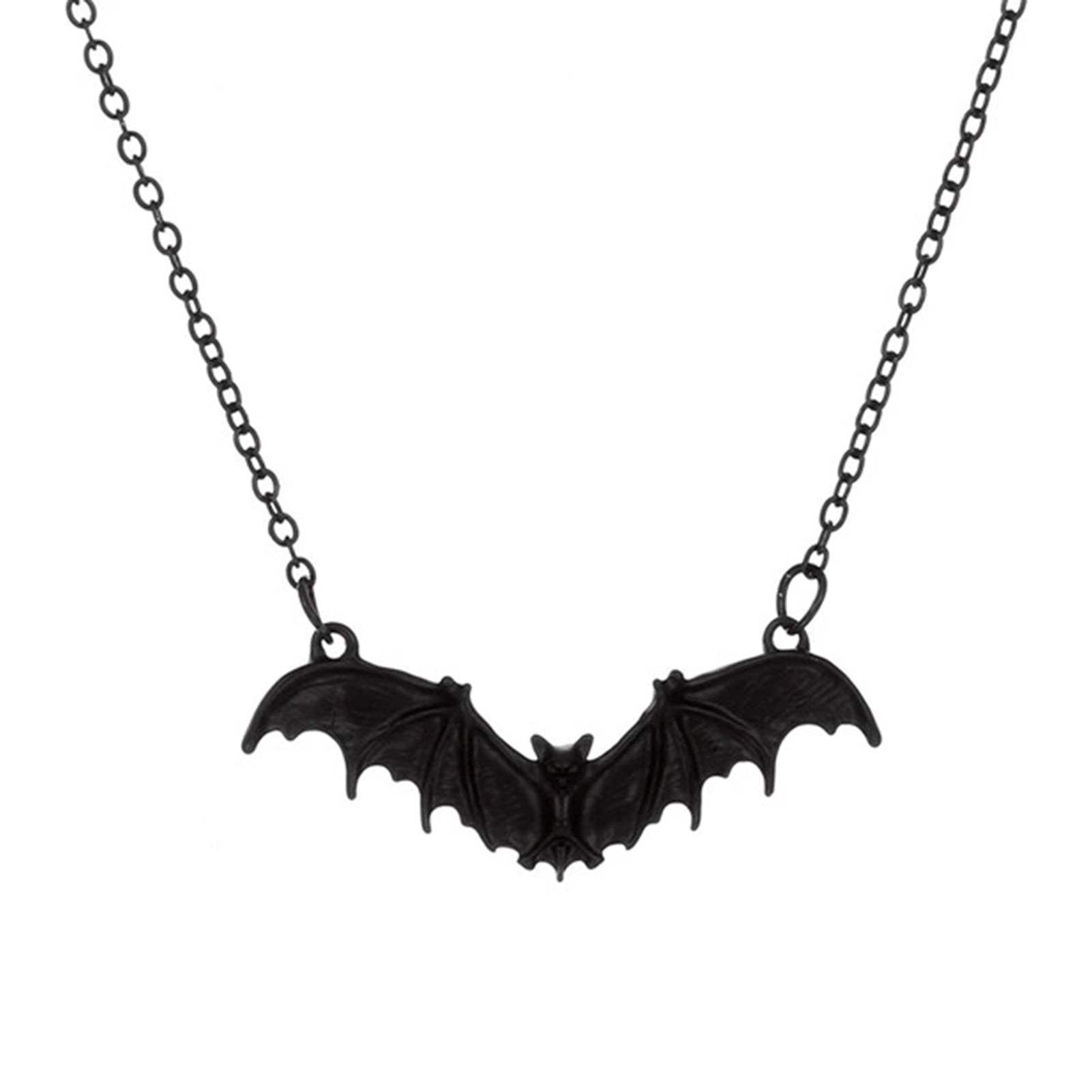 YWMAN Goth Raven Cameo Necklace - Vintage Crow Pendant With 2 Chains, Halloween Witch Jewelry For Women