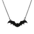 thumbnail image 1 of Twinkseal High Polished Necklace Gothic Vintage Bat Choker Pendant Necklace Unique Stylish Halloween Witch Jewelry for Women Necklace with High, 1 of 8