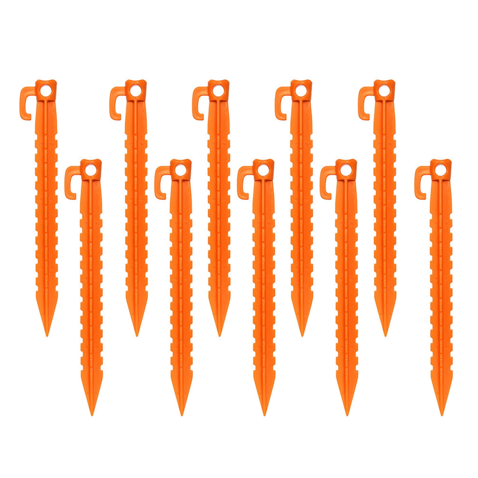 Twinkseal Lightweight Tent Stakes 10pcs Tapered Design Camping Tent Stakes Heavy Duty Round Hole