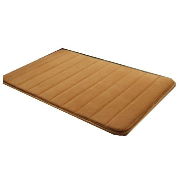 Twinkseal Non-slip Absorbent Pad for Bathroom Floor Soft Safe Non-slip Memory Foam Bath Mat with Plush Microfiber Coral Fleece for Water Absorption Bathroom
