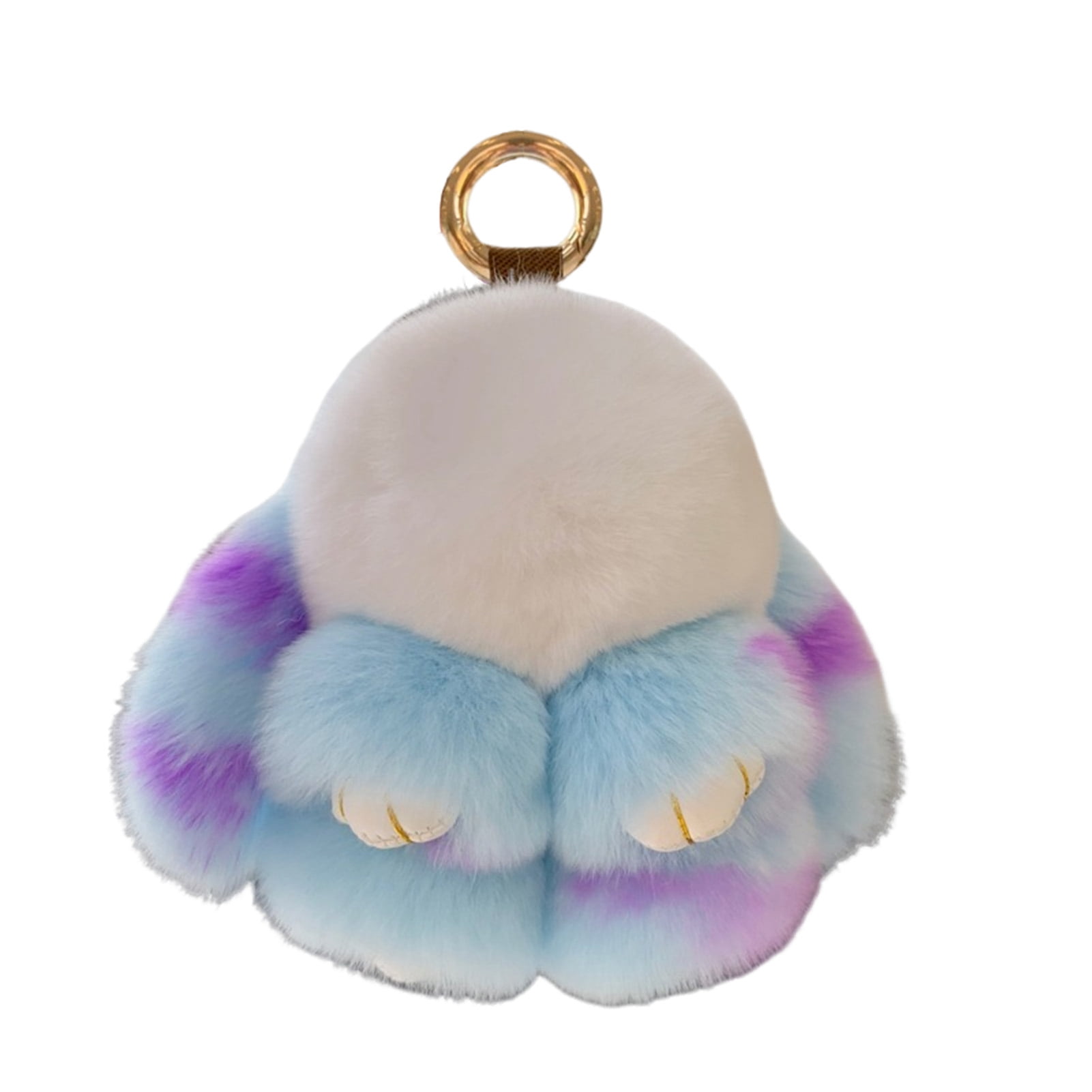 Twinkseal Plush Rabbit Keychain Rabbit Plush Pendant Super Soft Faux ...