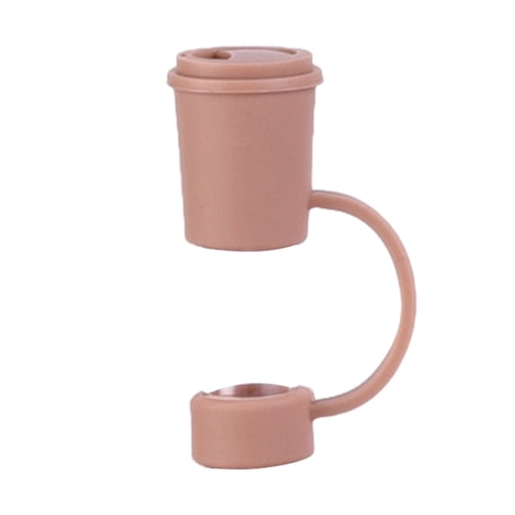 Twinkseal Reusable Straw Cover 12mm Straw Cover Food Grade Plastic Reusable Dust-proof Solid Color Mini Universal Glass Straw Tip Plug Topper Protector Kitchen