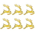 thumbnail image 1 of Twinkseal Set of 6 Napkin Rings Enamel Christmas Napkin Rings Set Xmas Tree Reindeer Snowflake Design Elegant Table Decor for Christmas Wedding Party 6pcs, 1 of 8