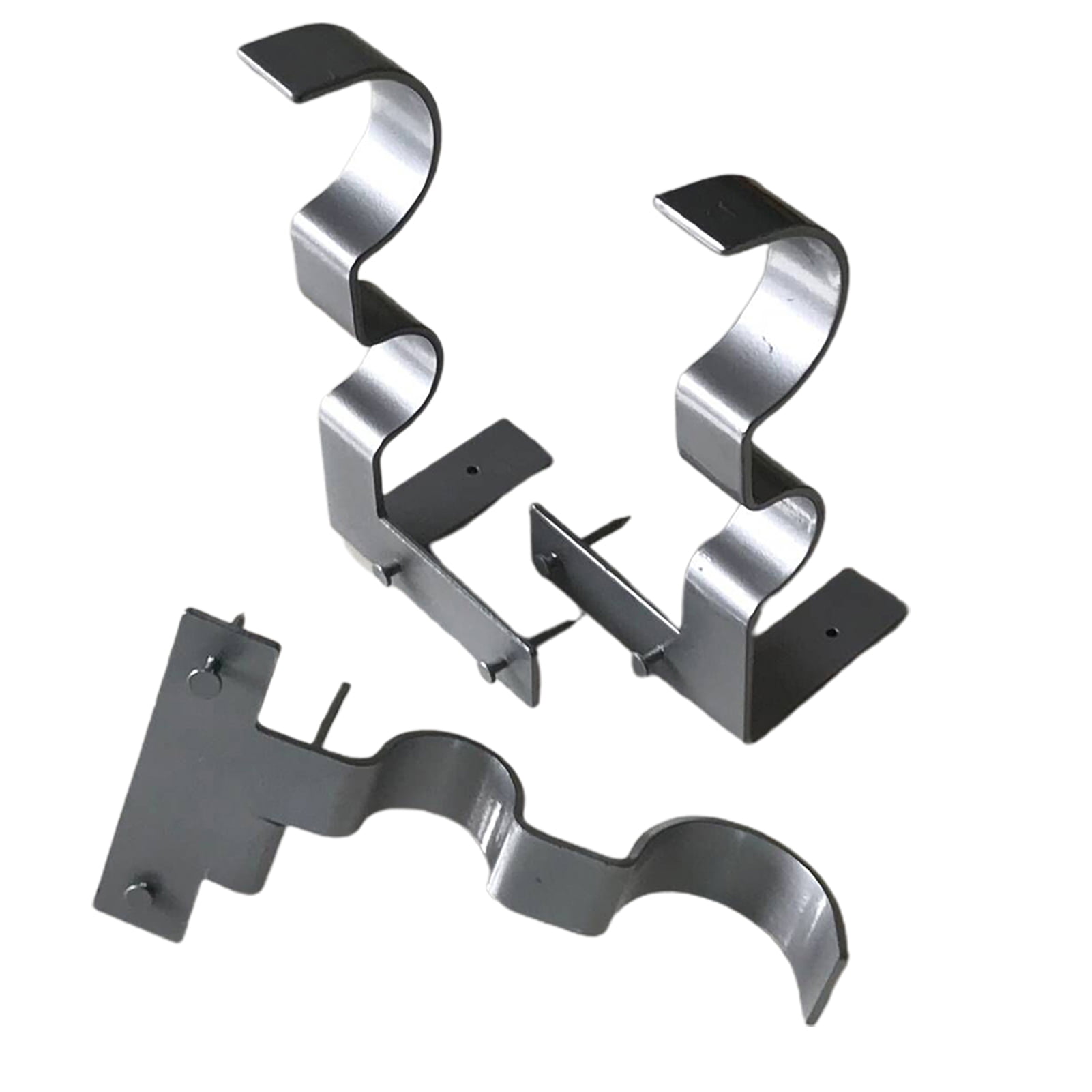 Twinkseal Solid Curtain Rod Bracket Curtain Rod Holder Dual Grooves