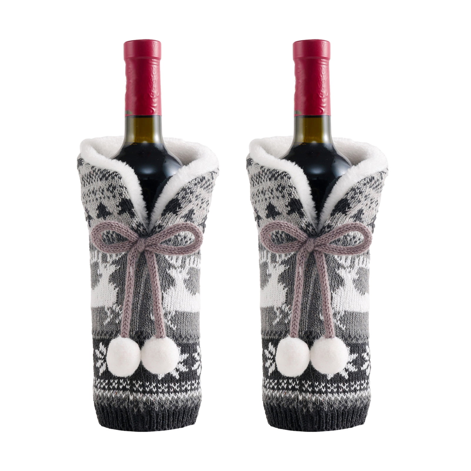 Twinkseal Wine Bottle Gift Wrap 2pack Christmas Wine Bottle Covers