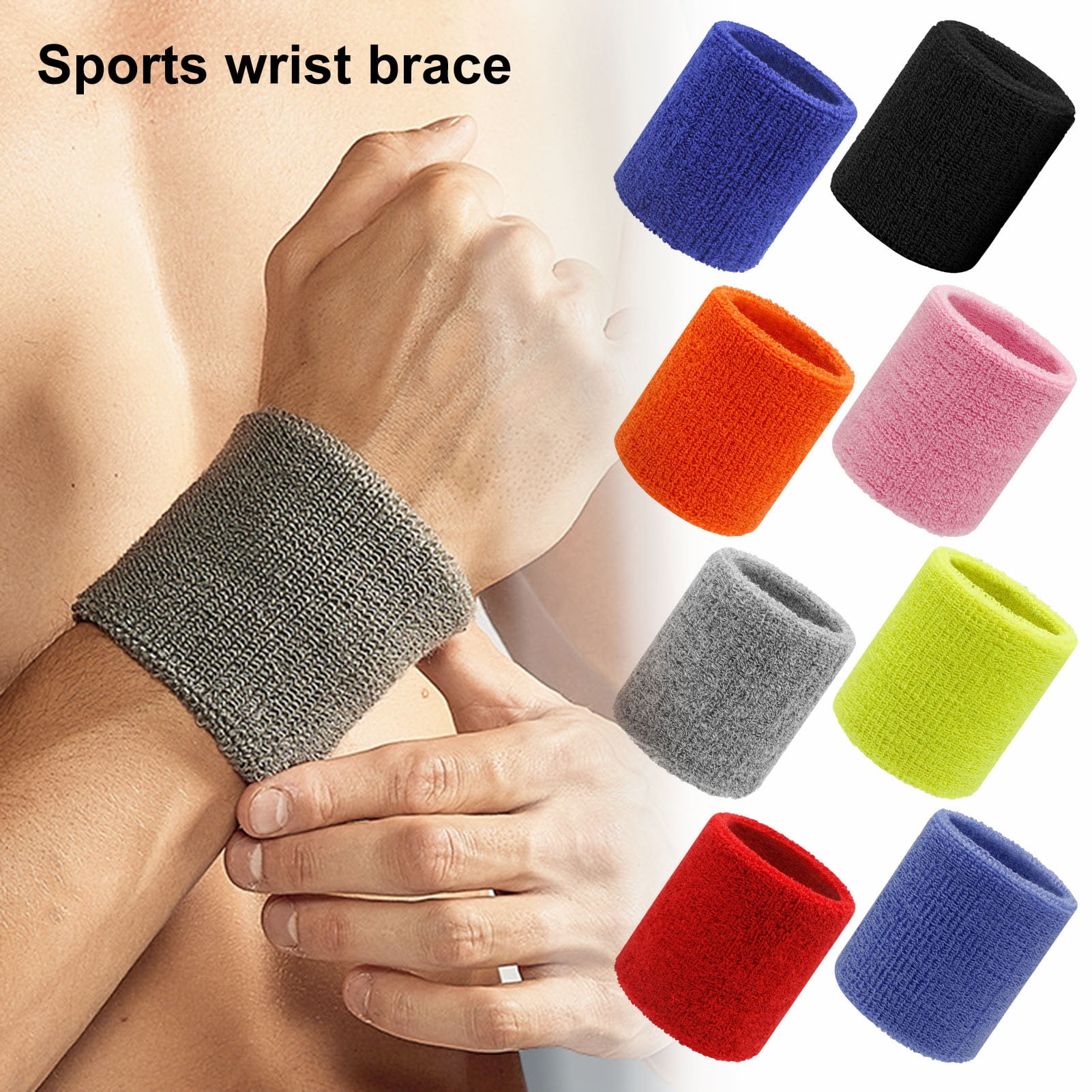 Sport Serre Poignets, 2 Pièces Protège-Poignets Pour La Transpiration, Serre -Poignets Bracelets, Bracelets De Sport D'été En Soie Glacée, Pour Cross- Training, Tennis, Fitness, Multicolore