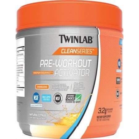 Twinlab Cleanseries Pre-Workout Activator - Citrus Flavor - 450 grm Energy Supplements