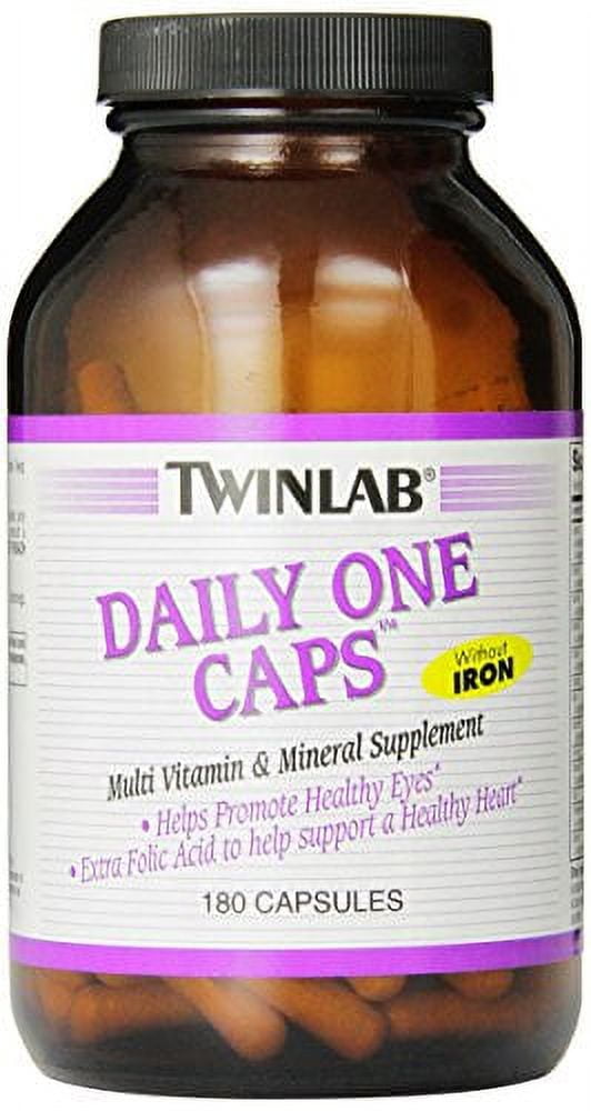 Twinlab Daily One Caps MultiVitamin and MultiMinerals without Iron