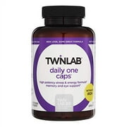 Twinlab Daily One Caps Without Iron - Daily Multivitamin for Women & Men with 25 Essential Vitamins and Minerals - Vitamins for Energy, Immune Support, Stress Relief, Eye Health, 90 Caps