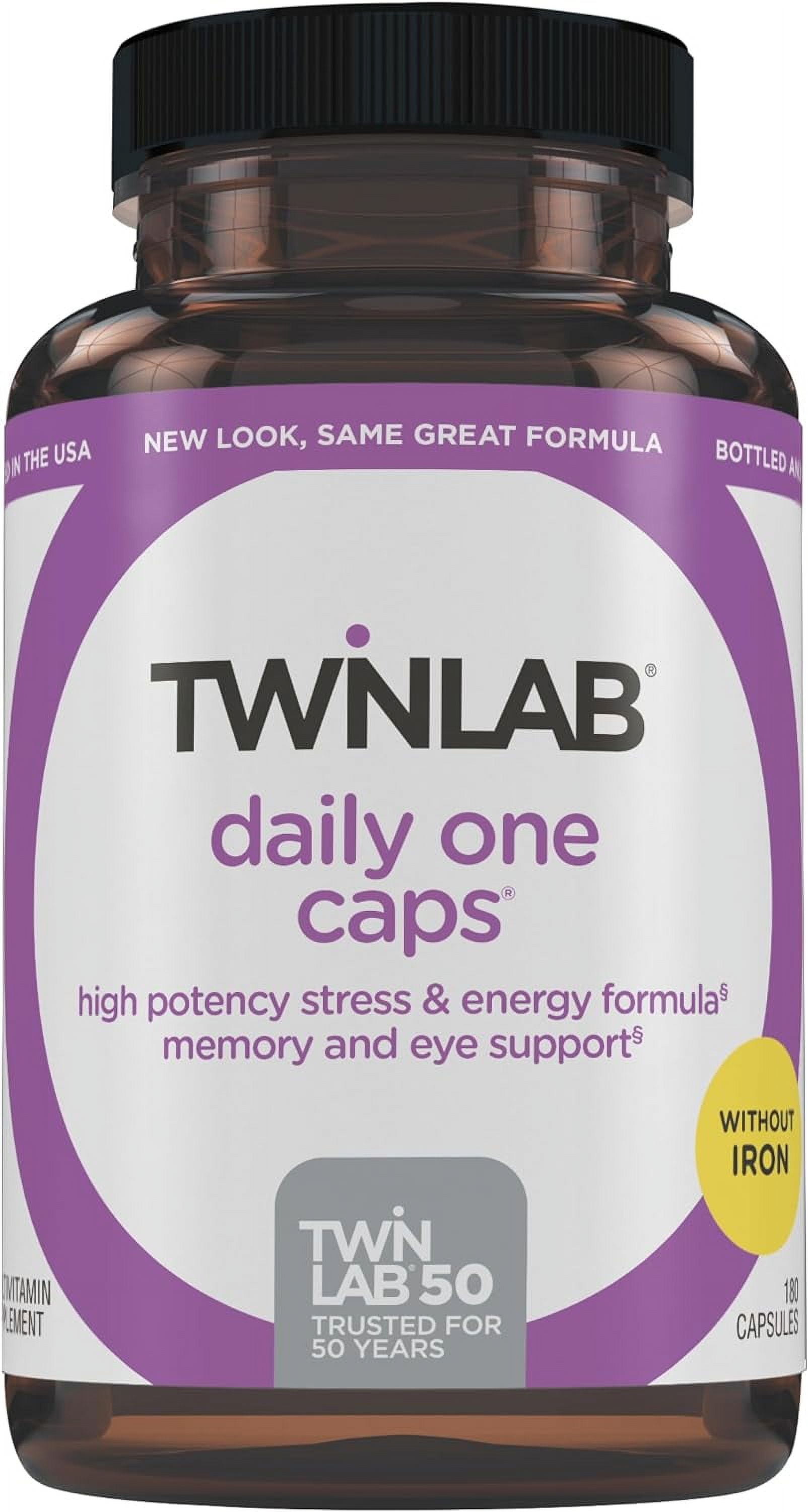 Twinlab Daily One Caps Without Iron Nutritional Supplement with Zinc