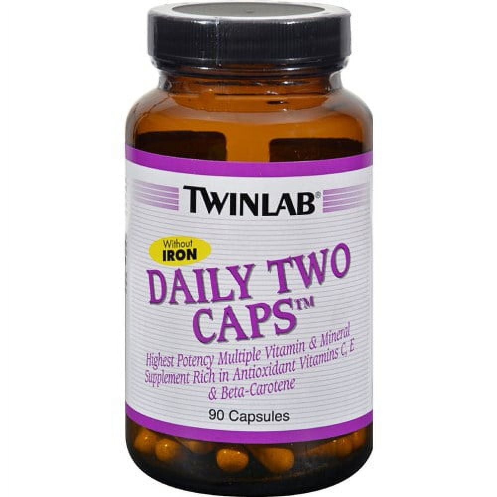 Twinlab Daily Two Caps Multivitamin And Mineral Without Iron 90 Capsules