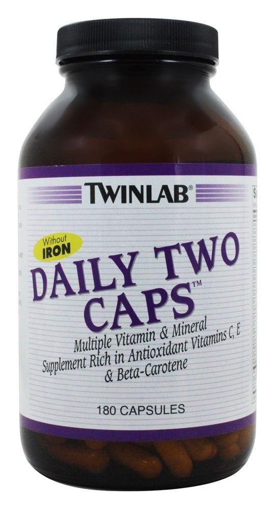Twinlab Daily Two Caps Without Iron 180 Capsules