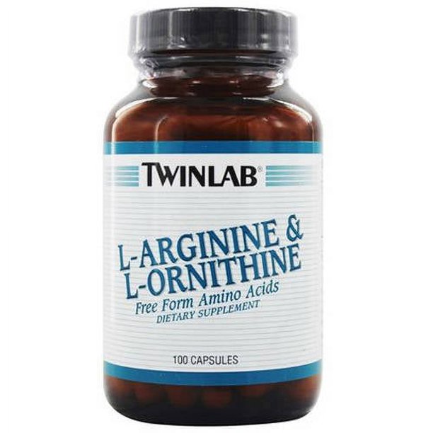 Twinlab, L Arginine & L Ornithine, 100 CP (Pack of 1)