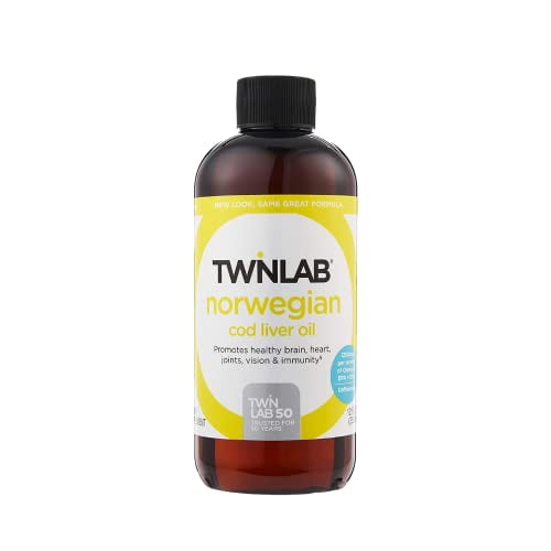 Twinlab Norwegian Cod Liver Oil Omega 3 Fish Oil Supplement with EPA