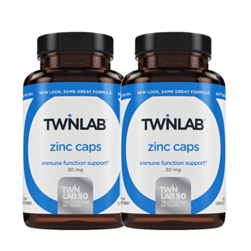 Twinlab Zinc Caps Immune Support Supplement with Zinc Picolinate