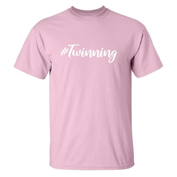 #Twinning Adult Short Sleeve T-shirt