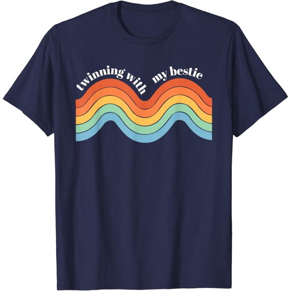 Twinning With My Bestie Best Friend Squad Twin Day Matching T-Shirt Unisex S-5XL Hot Trending Shirt, Vintage Birthday Gift