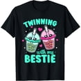 thumbnail image 1 of Twinning With My Bestie Twins Day Friends Matching T-Shirt, 1 of 4
