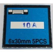 Twinpoint 10AMP 10 amp Glass Fuses, Pack of 5