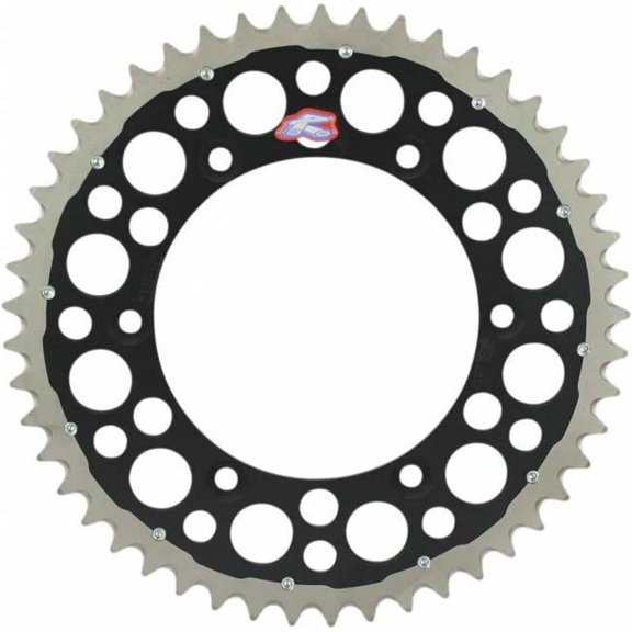 Twinring Heavy Duty Rear Grooved Sprocket, Black - 50 Teeth
