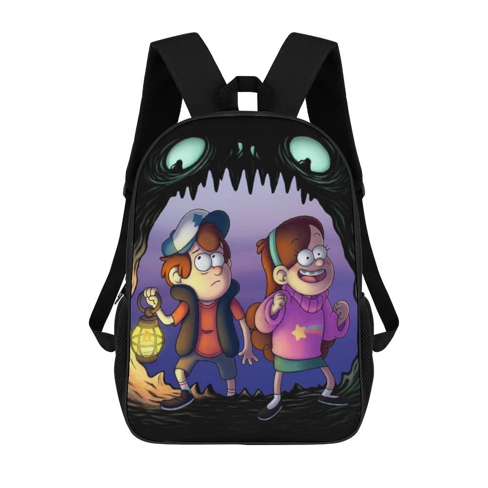 Twins Gravity Falls Mabel Pines Dipper Backpack Casual Daypack School