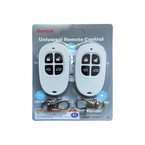 Gantch 433MHz 4-Button Copy Cloning Remote Control for Car Garage Door Gate Rolling Door Duplicates  White-Lock-5pcs