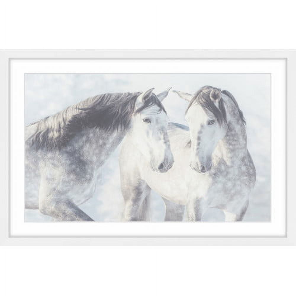 "Twins with Spots" Framed Painting Art Print