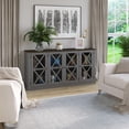 thumbnail image 1 of Twinstar Farmhouse TV Stand for TVs up to 70"/Sideboard, Antique Gray, 1 of 5
