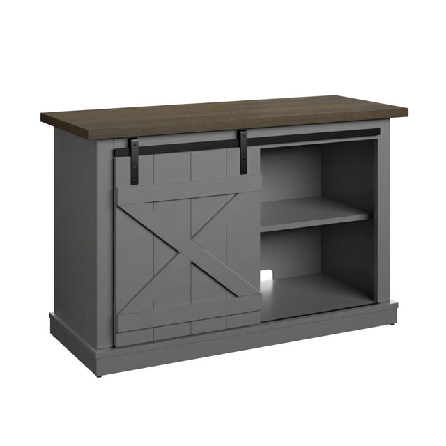 Twinstar Home Sliding Barn Door Farmhouse Tv Stand for Tv