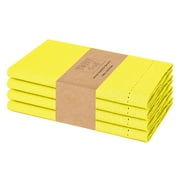 Twiny Threads Set of 4 Hemstitch Reusable Cloth Dinner Napkins - Lemon Yellow