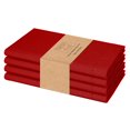 thumbnail image 1 of Twiny Threads Set of 4 Hemstitch Reusable Cloth Dinner Napkins - Red, 1 of 6