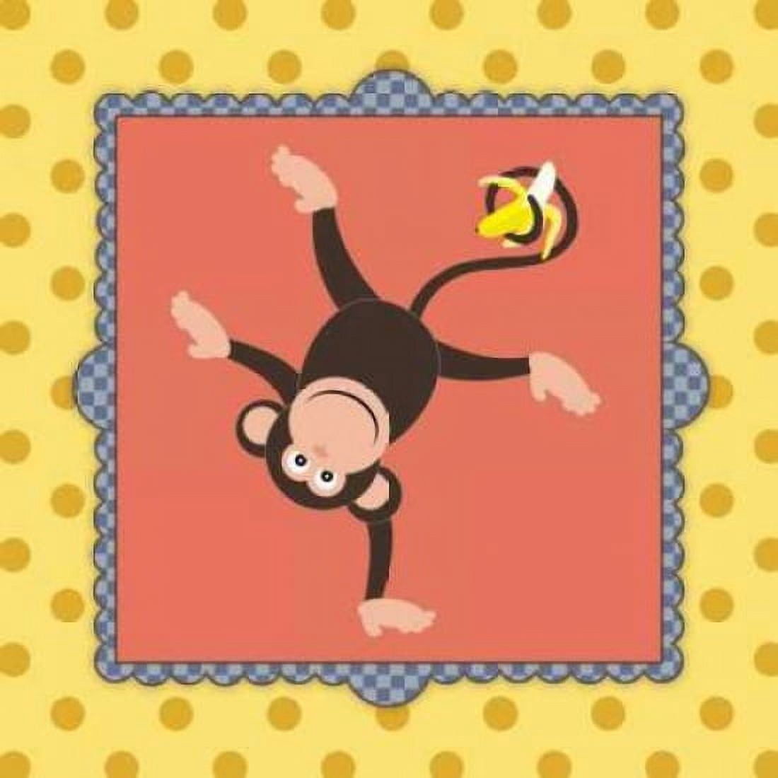 Twirl Monkey Canvas Art - Stephanie Marrott (24 x 24)
