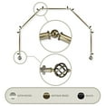 thumbnail image 1 of Twist 13/16 5-Sided Bay Window Curtain Rod - Antique Brass, 1 of 2