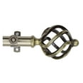 thumbnail image 1 of Twist 13/16 inch dia. Curtain Rod 66-120" - Antique Brass, 1 of 2