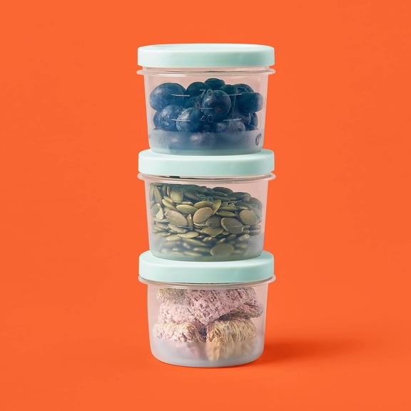 Twist & Store Round Food Storage Containers - 4 fl oz/6ct