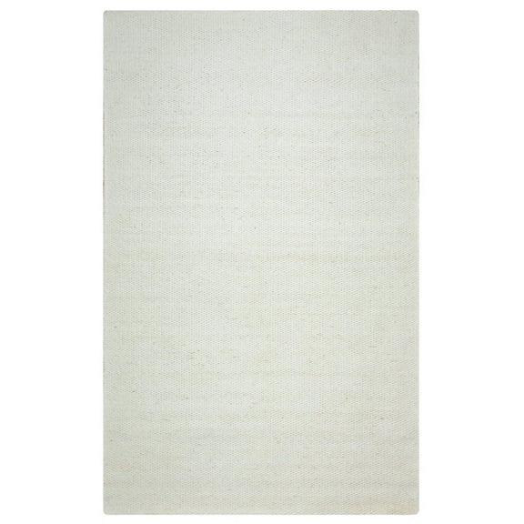 Twist 8' x 10' Solid Off White Hand Woven Area Rug