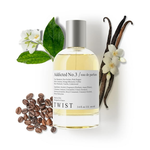 Twist - Addicted No. 3 - Eau De Parfum Inspired by Y. Blk Opium Long-Lasting Perfume For Women, Paraben Free, Vegan, Clean Ingredients, Fragrance - Spray 100 ml | 3.4 fl. oz.