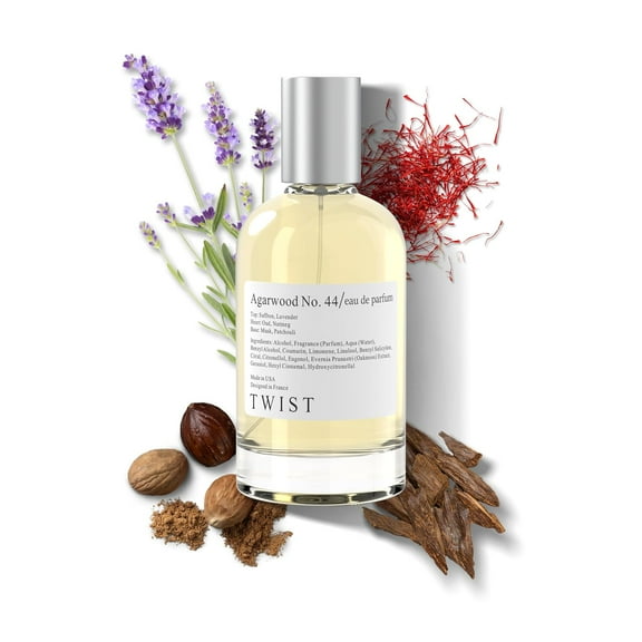 Twist Agarwood No. 44 Inspired by Oud For Greatness, Long Lasting Perfume for Women & Men, EDP - 100 ml | 3.4 fl. oz.