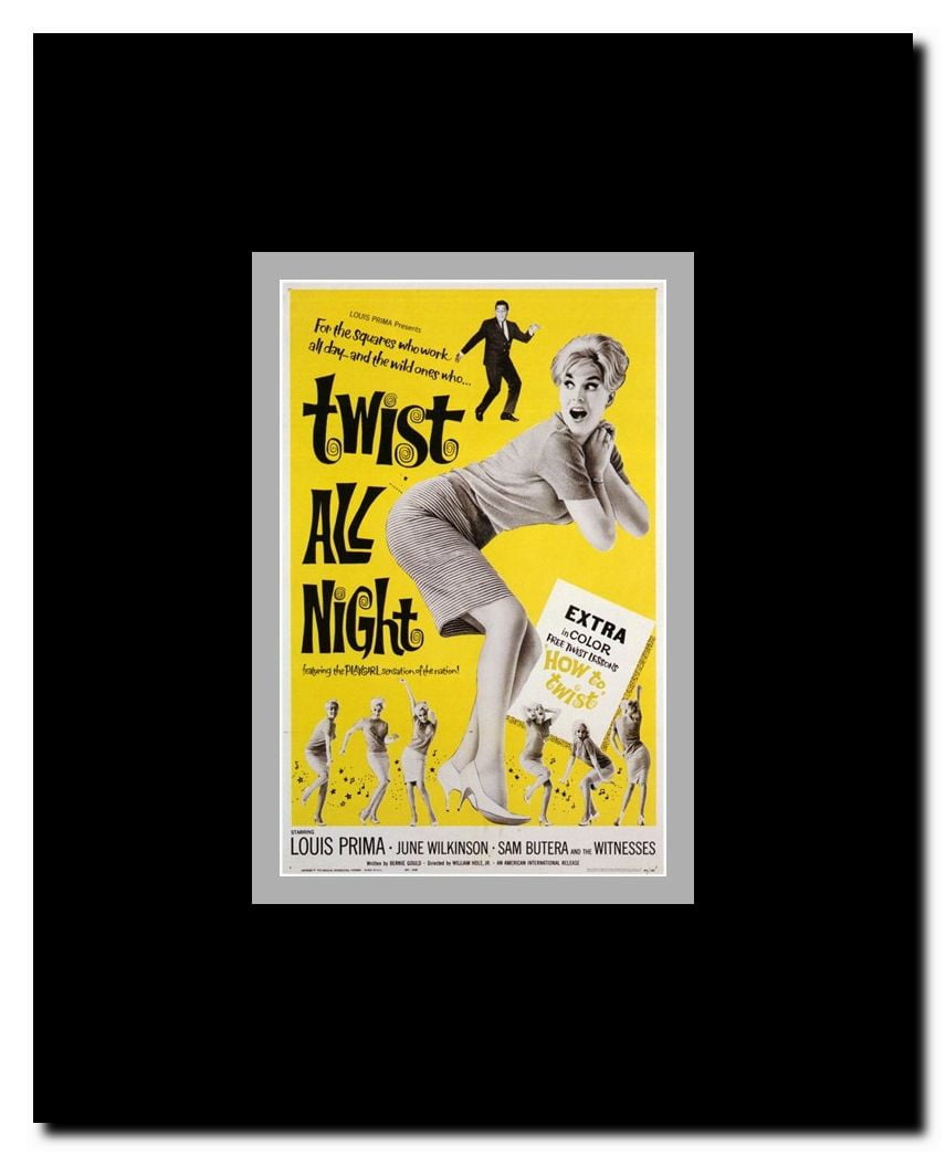 Twist All Night Framed Movie Poster