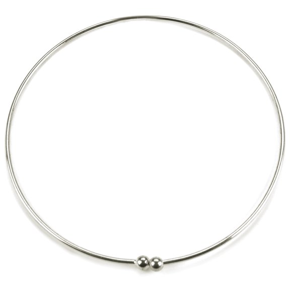 Darice Nickel Silver Neckwire Necklace with Screw Off End 7.8 Inches