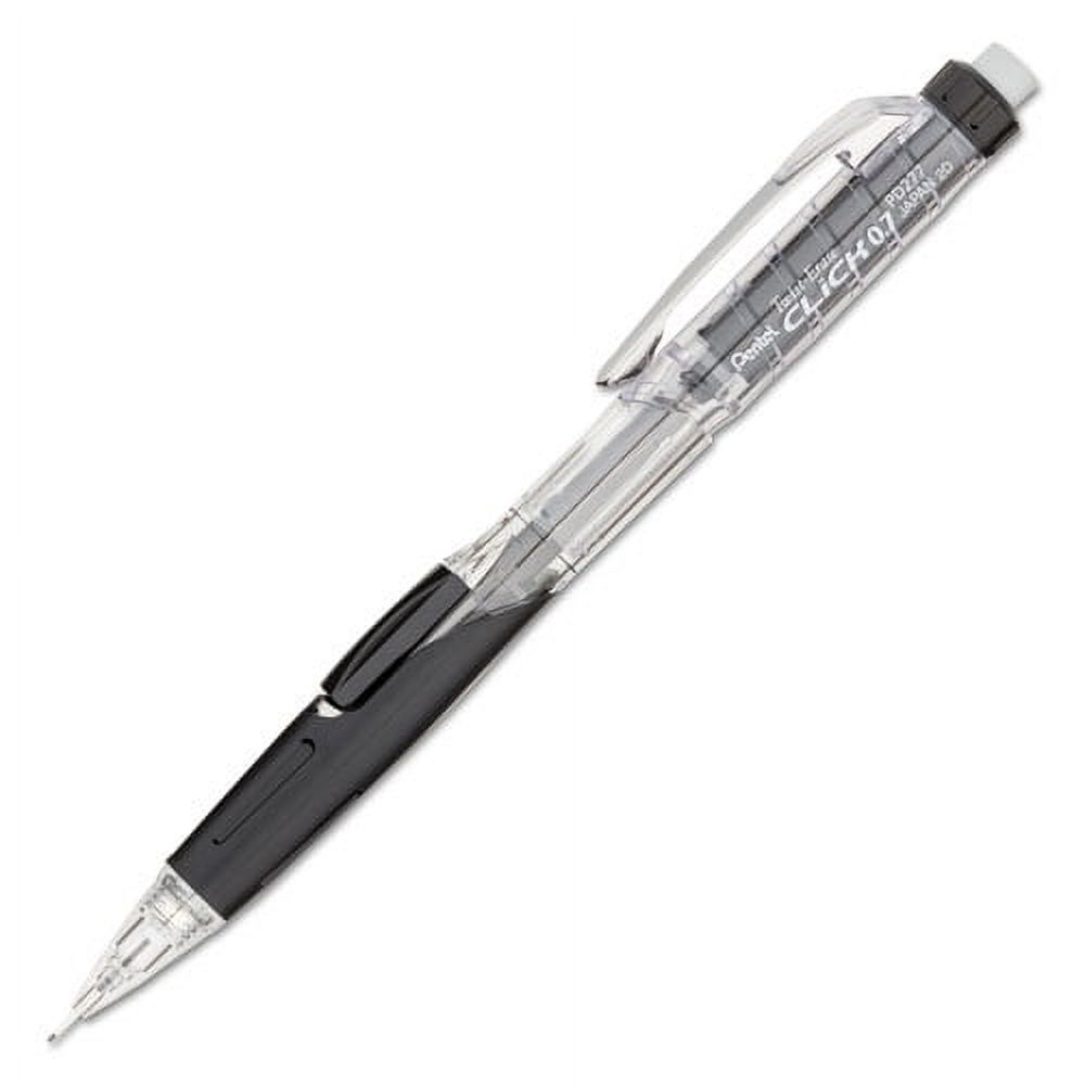 Twist-Erase Click Mechanical Pencil, 0.7 Mm, Hb (#2.5), Black Lead, Black Barrel | Bundle of 10 Each